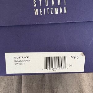 Stuart Weitzman Black Wedge Booties